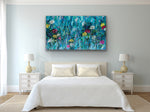 Load image into Gallery viewer, Tapestry of Summer Garden - Blue Landscape
